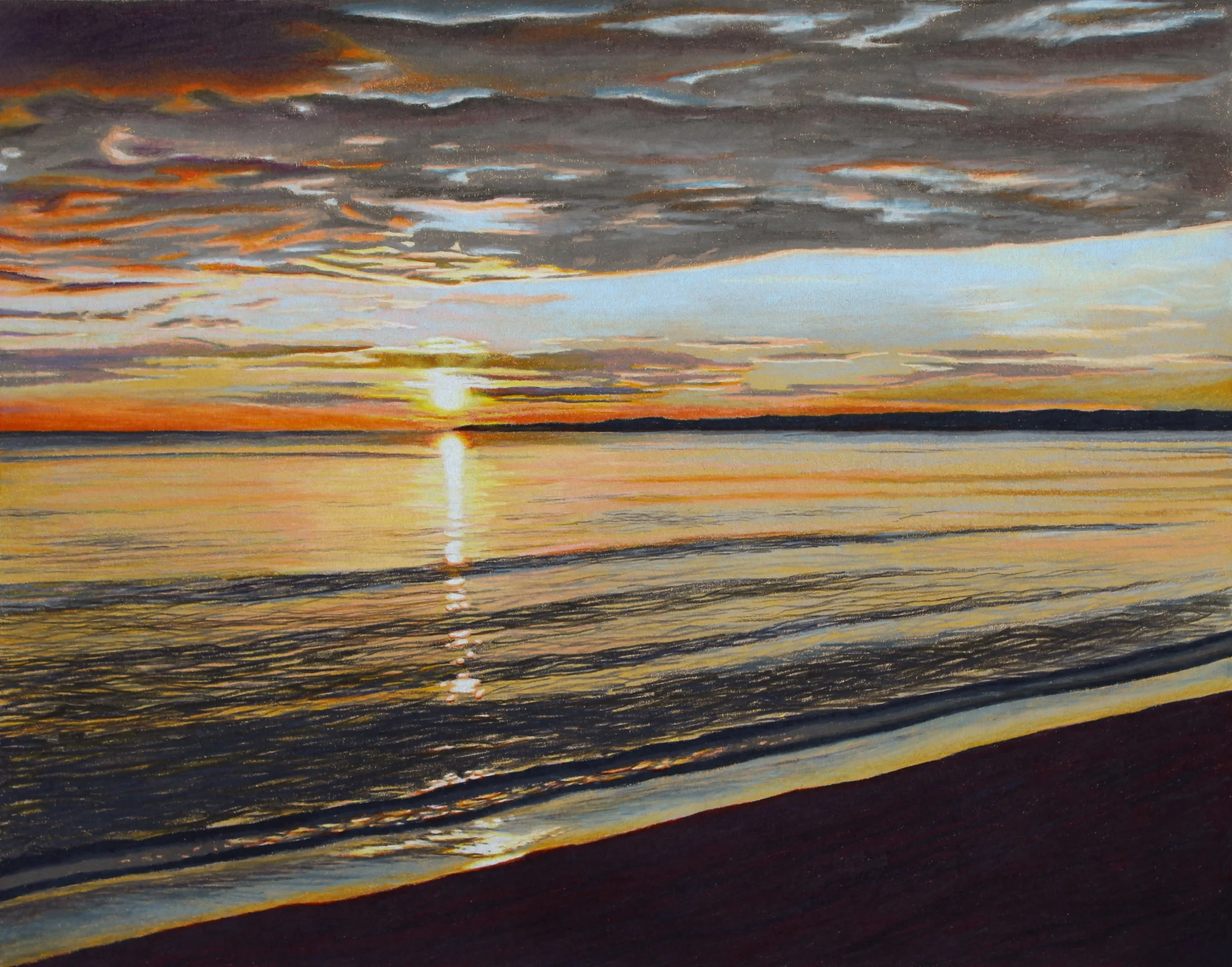 Lake Huron Sunrise, print