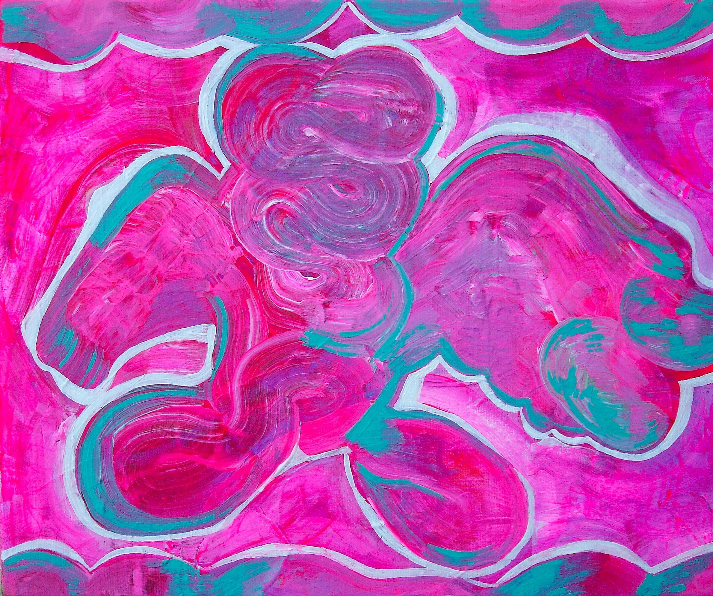 CHERUBIM, 2026, Acrylics on canvas, 24 x 32 cm 