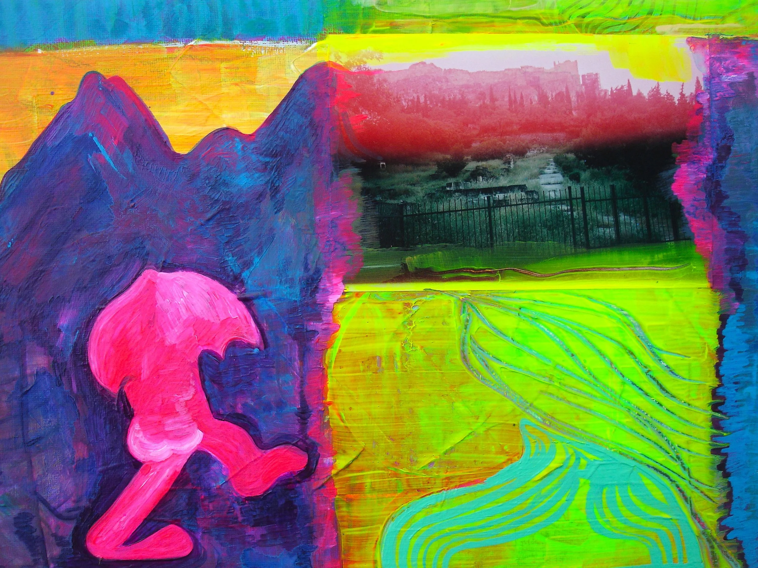 ALEXIS VII, 2026, Mixed media on canvas, 24 x 36 cm 