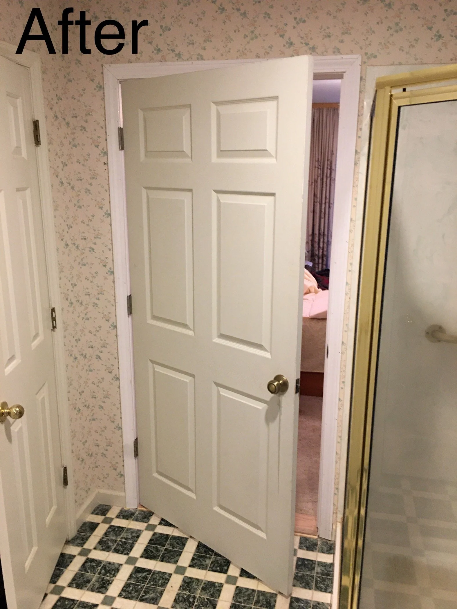 Door widening in Dobson, NC to make it wheelchair and handicap accessible.