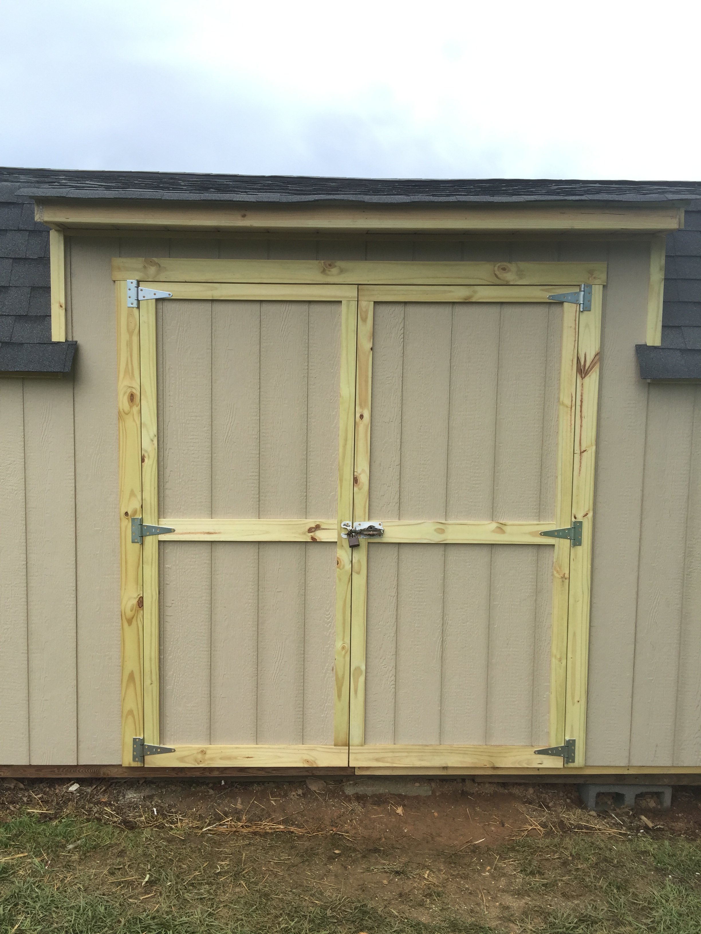 Shed/barn reface and trim in Yadkinville, NC.