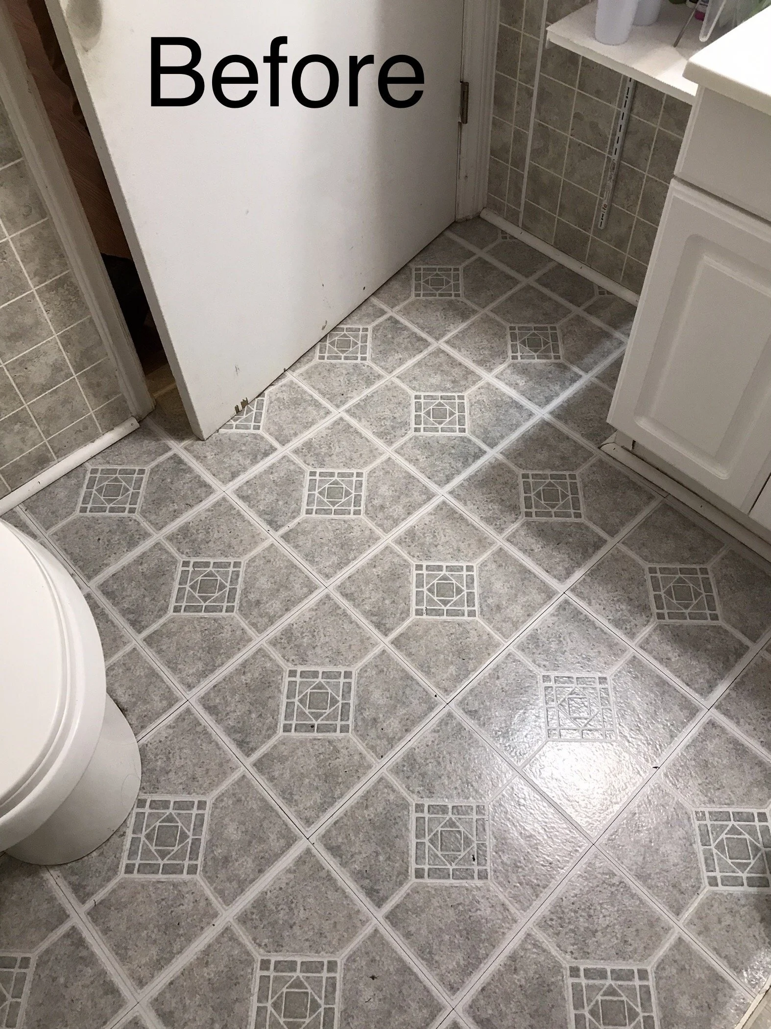 Millers Creek, NC bathroom floor replacement.