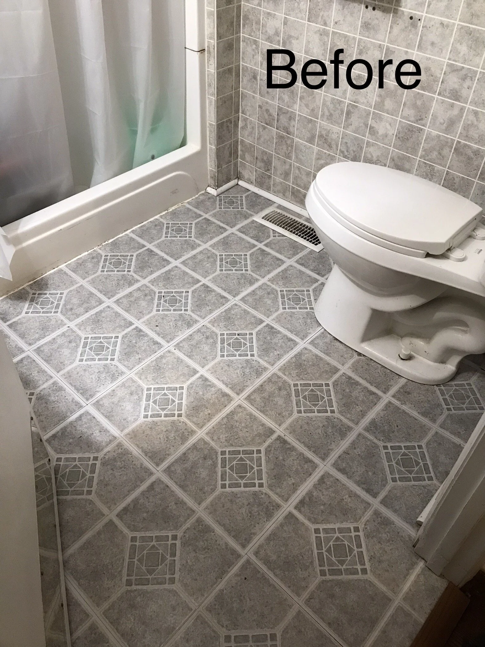 Millers Creek, NC bathroom floor replacement.