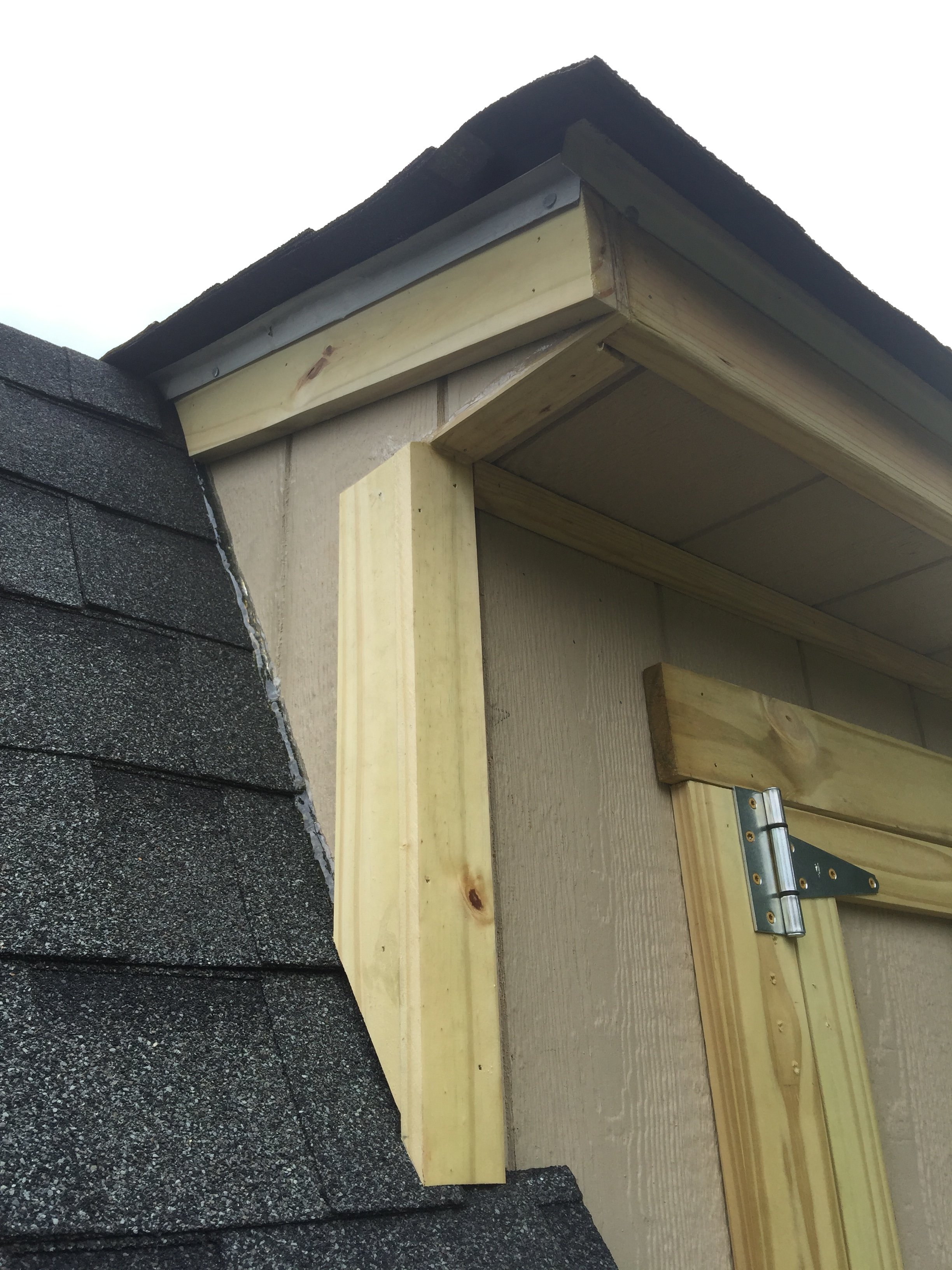 Shed/barn reface and trim in Yadkinville, NC.