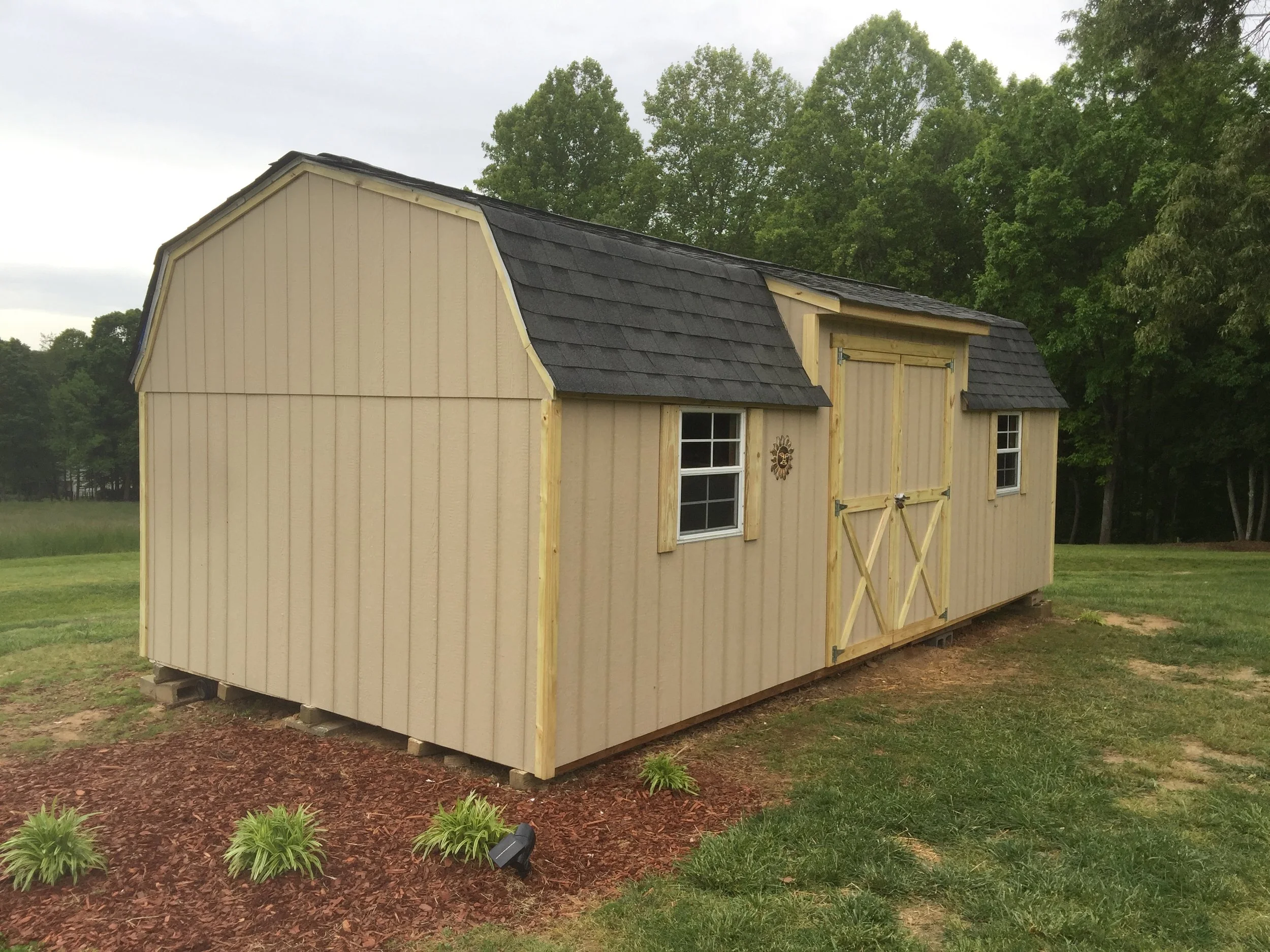 Shed/barn reface and trim in Yadkinville, NC.