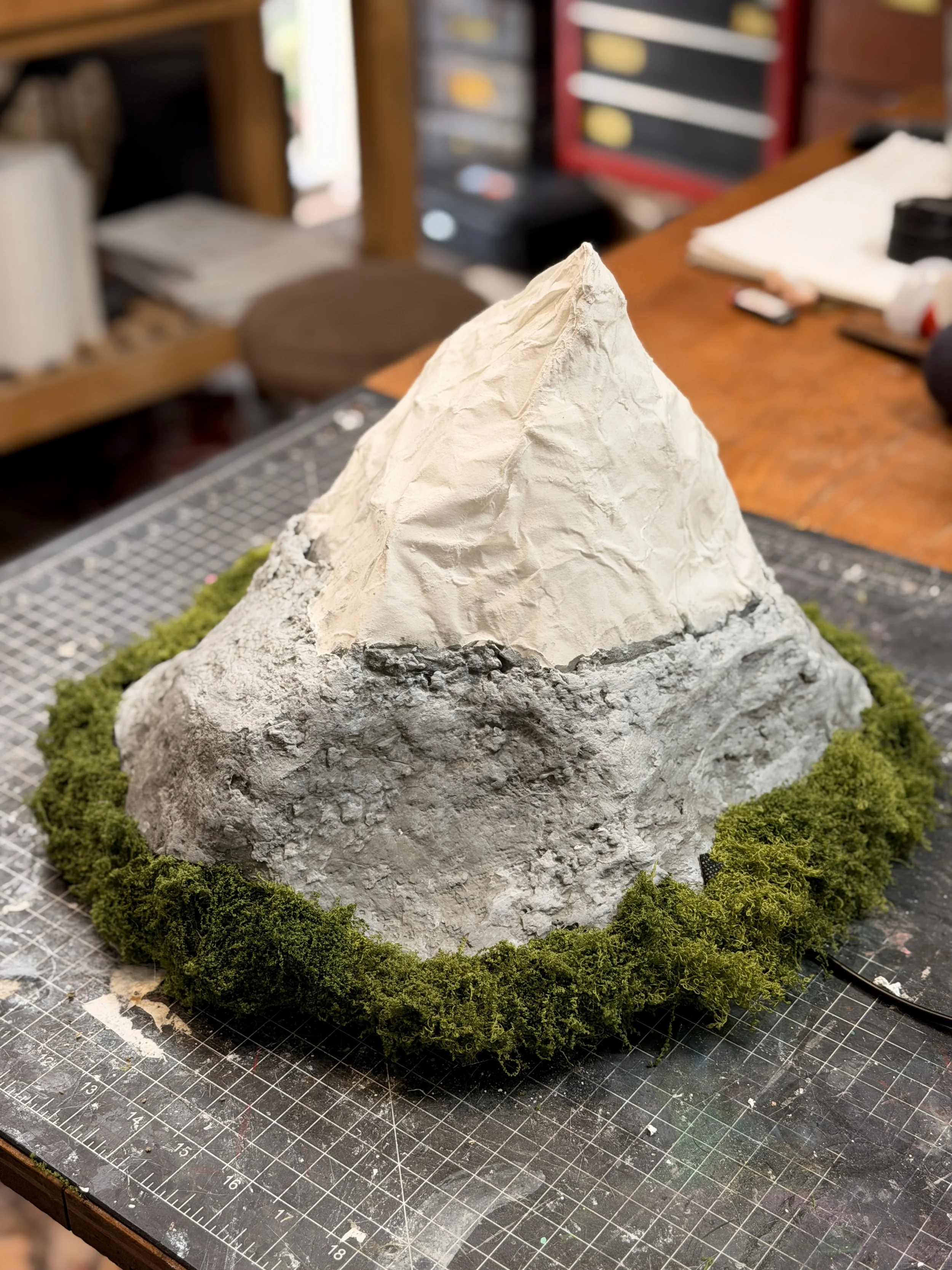 Mt. Olampus, a handmade snowcapped mountain lamp by Barak Hardley