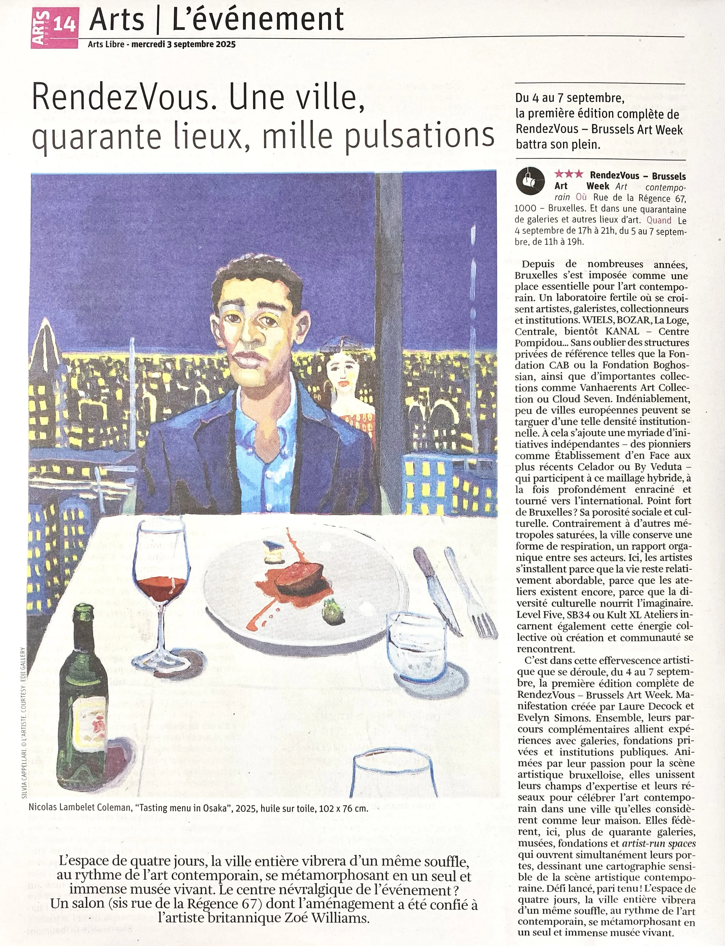 Arts Libre - September 3, 2025