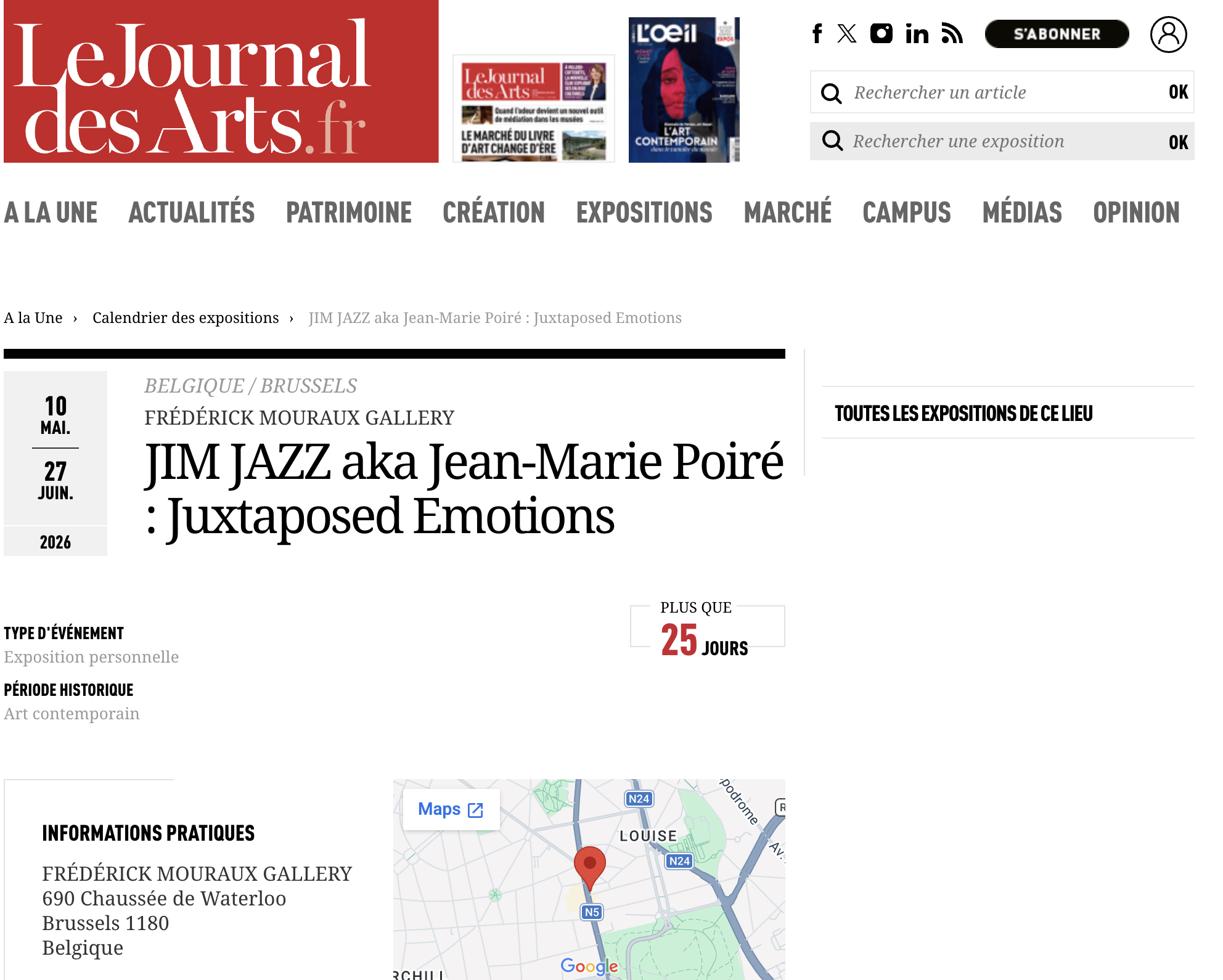 Le Journal des Arts.fr - May, 2026 