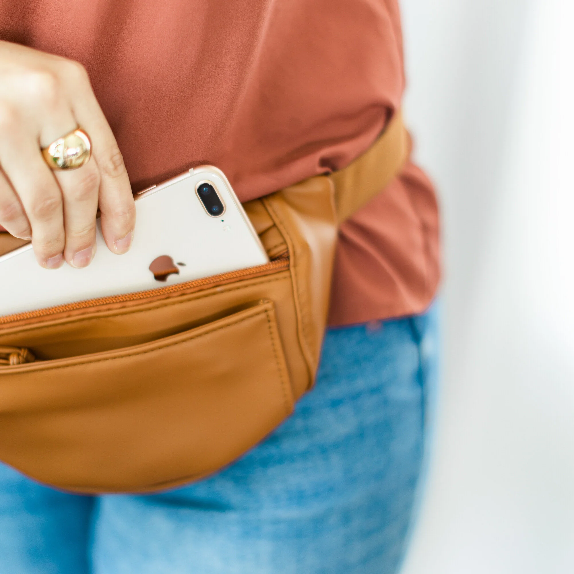 fanny pack faux leather