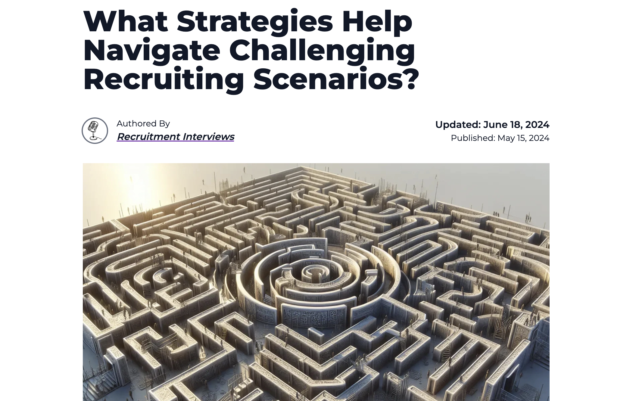 What Strategies Help Navigate Challenging Recruiting Scenarios?