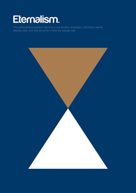 Eternalism by Genís Carreras. Part of a larger series of designs, Philographics, that explain big ideas in simple shapes. Girona, Spain