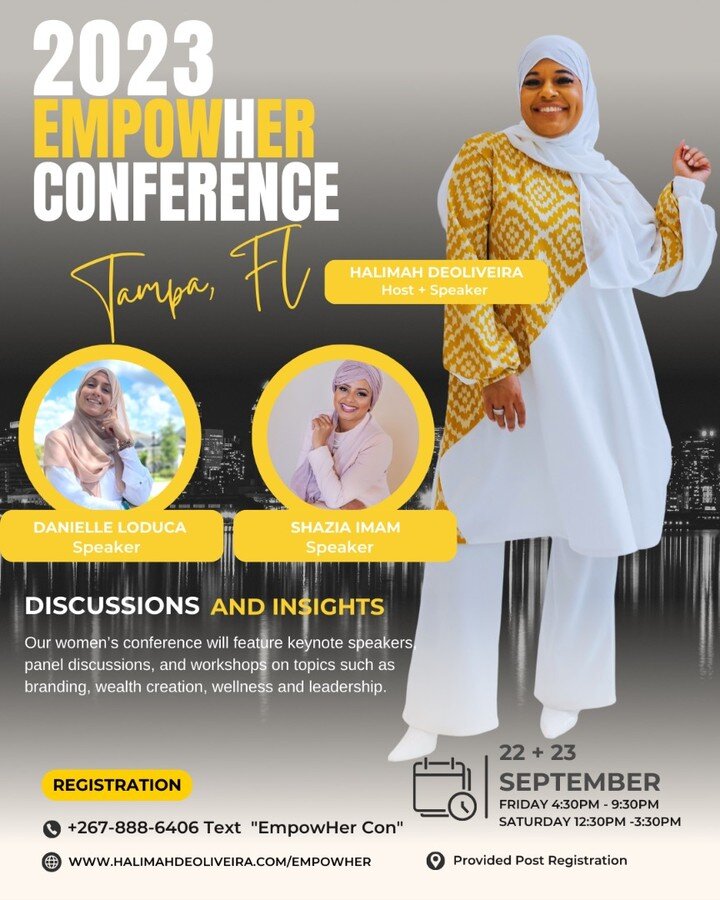 Comment &ldquo;Yes&rdquo; if you&rsquo;d like the link to learn more and register. Learn branding, wealth creation, wellness and leadership development from professional women at the top of their industry at the Empowher Conference-Tampa.

You can ch