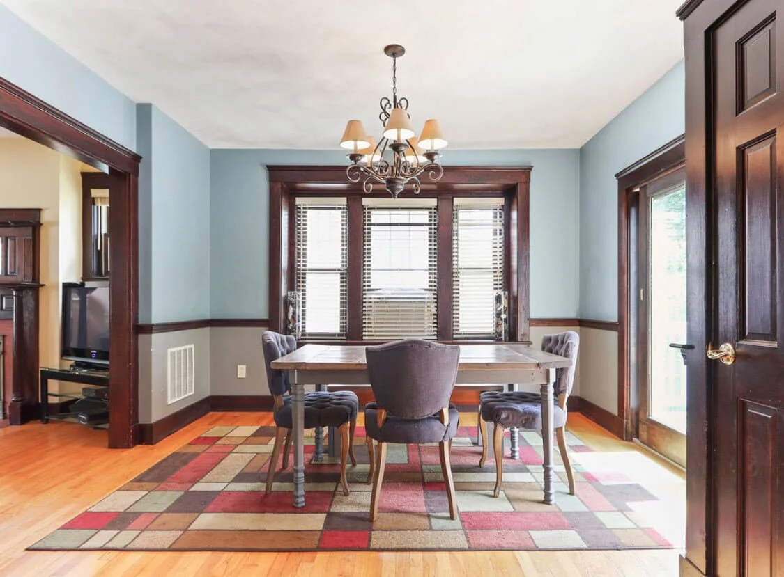 Before  — interior dinning room painting in Wakefield, MA