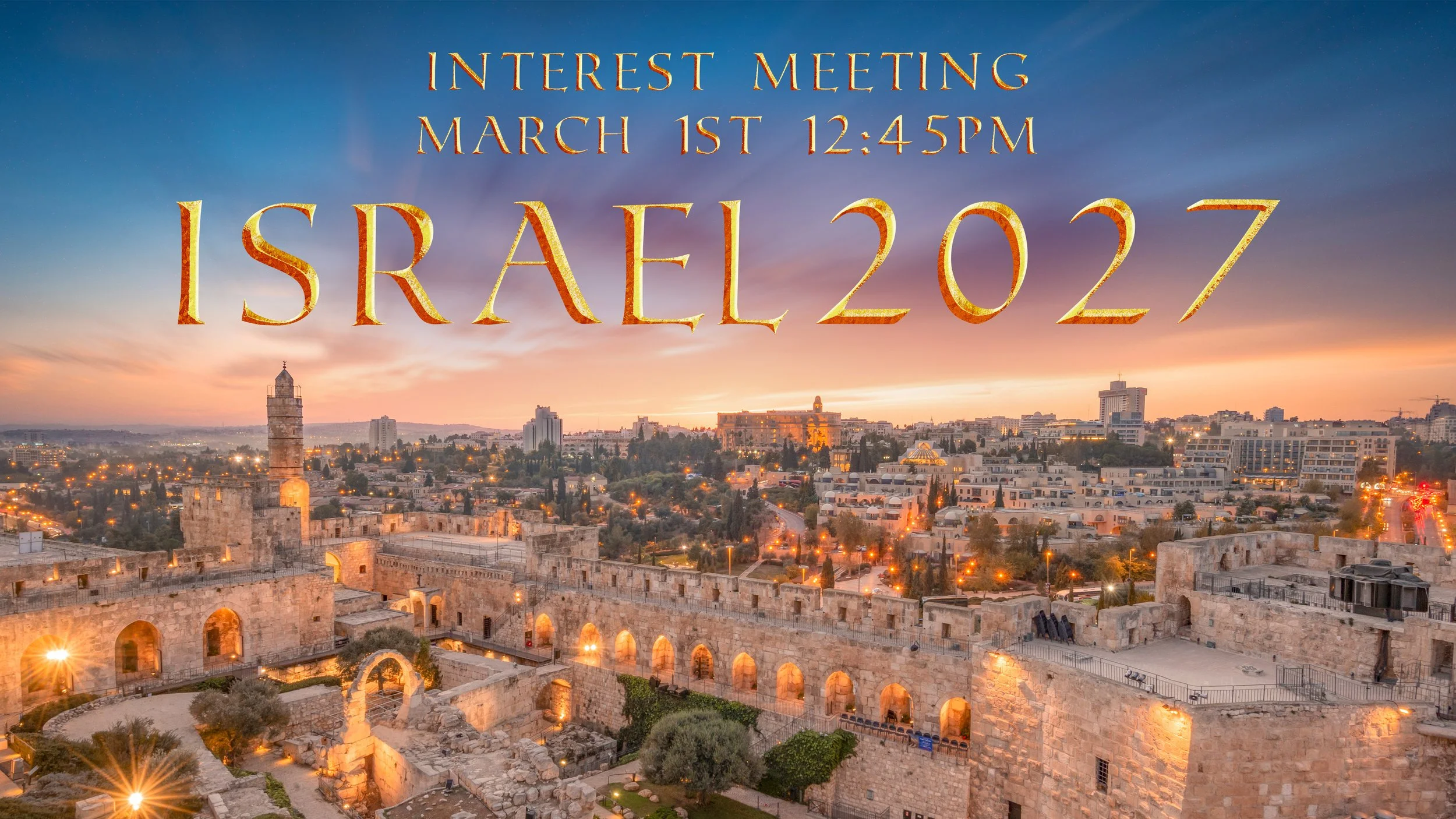 Israel Interest Meeting
