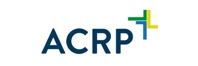 ACRP logo with stylized green and blue cross next to the text