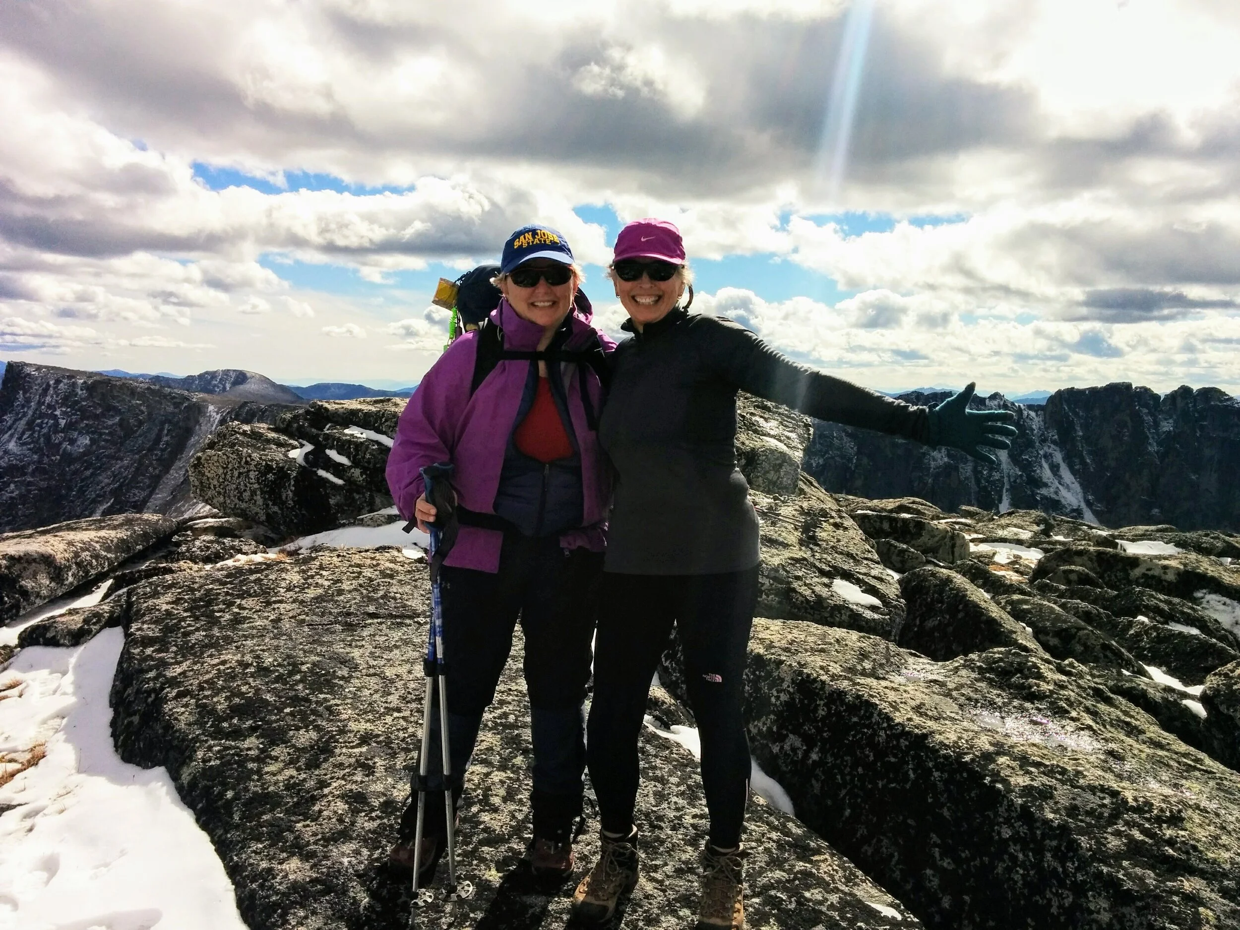 Gerd and Anne, Cathedral Lakes, Backpacking, September 2018