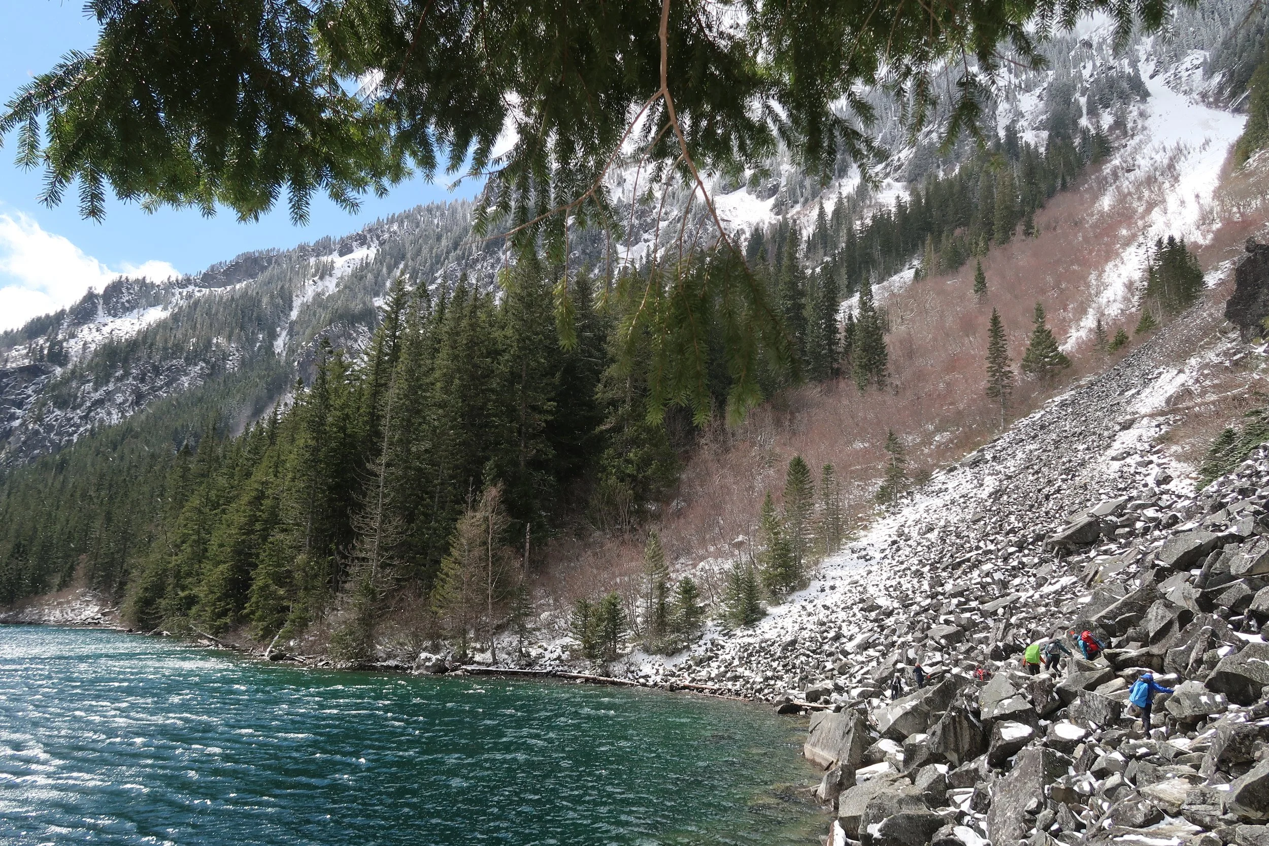 Big talus and little people by Tamsin