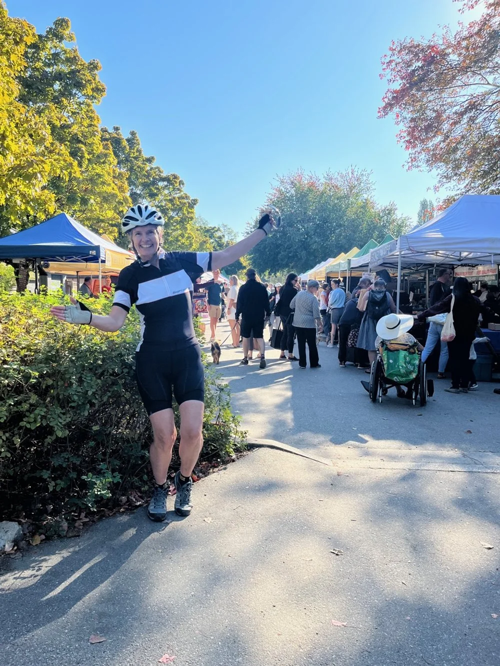 Pat at Trout Lake Market, image by Pat