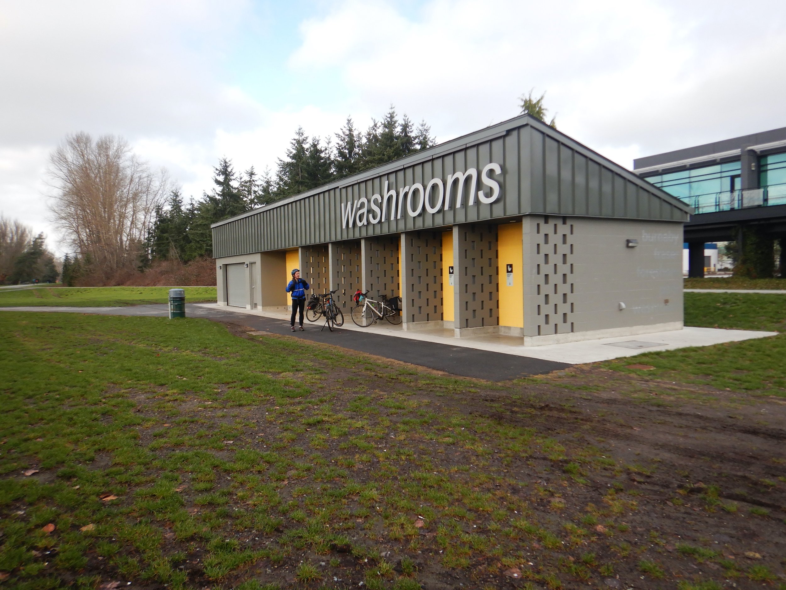 Finally, the New Washrooms in Fraser Foreshore Park, image by Iain