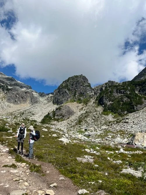 Hikers and Rocky Scenery by Afsana
