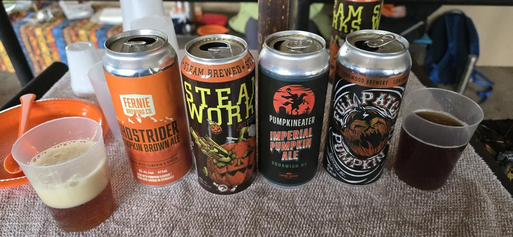 – Ales ranked by the tasters from good to bad, left to right.  Hint – don’t buy the last one! By Rob