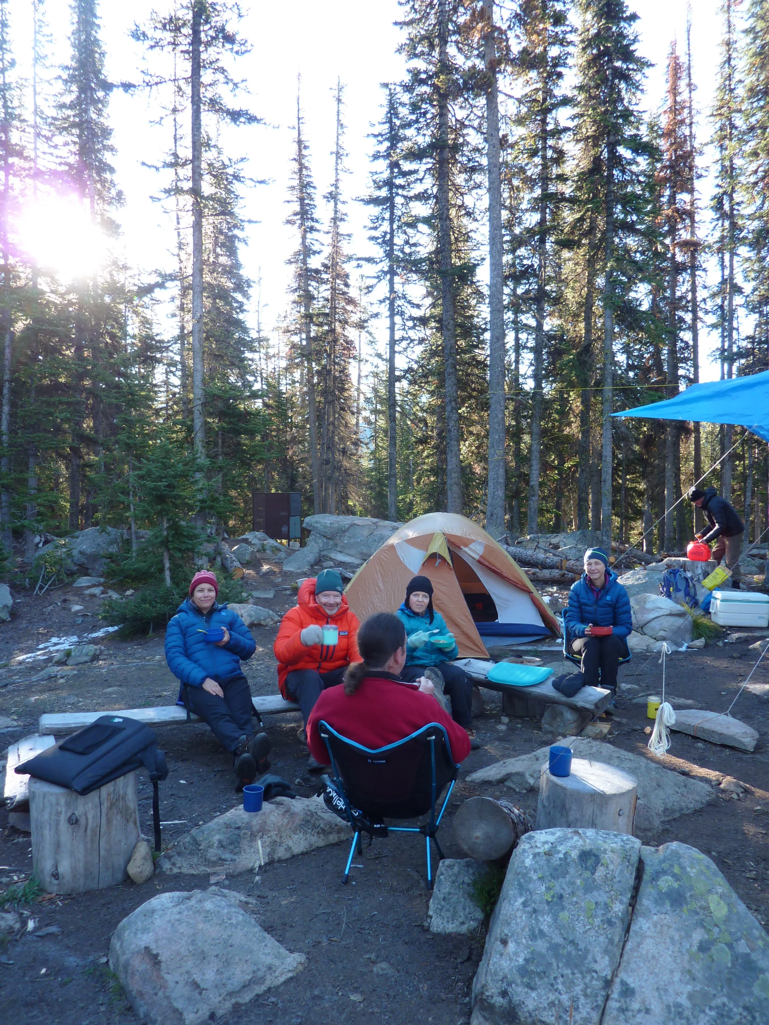 That tricky middle day at Cathedral, this was cold - 2018, photo from Rob