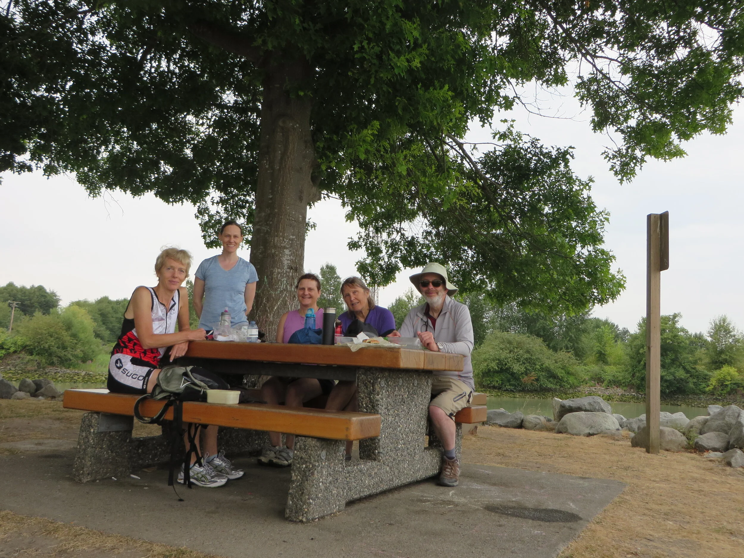 Lunch break by the Fraser, McDonald Park Photo from Tamsin