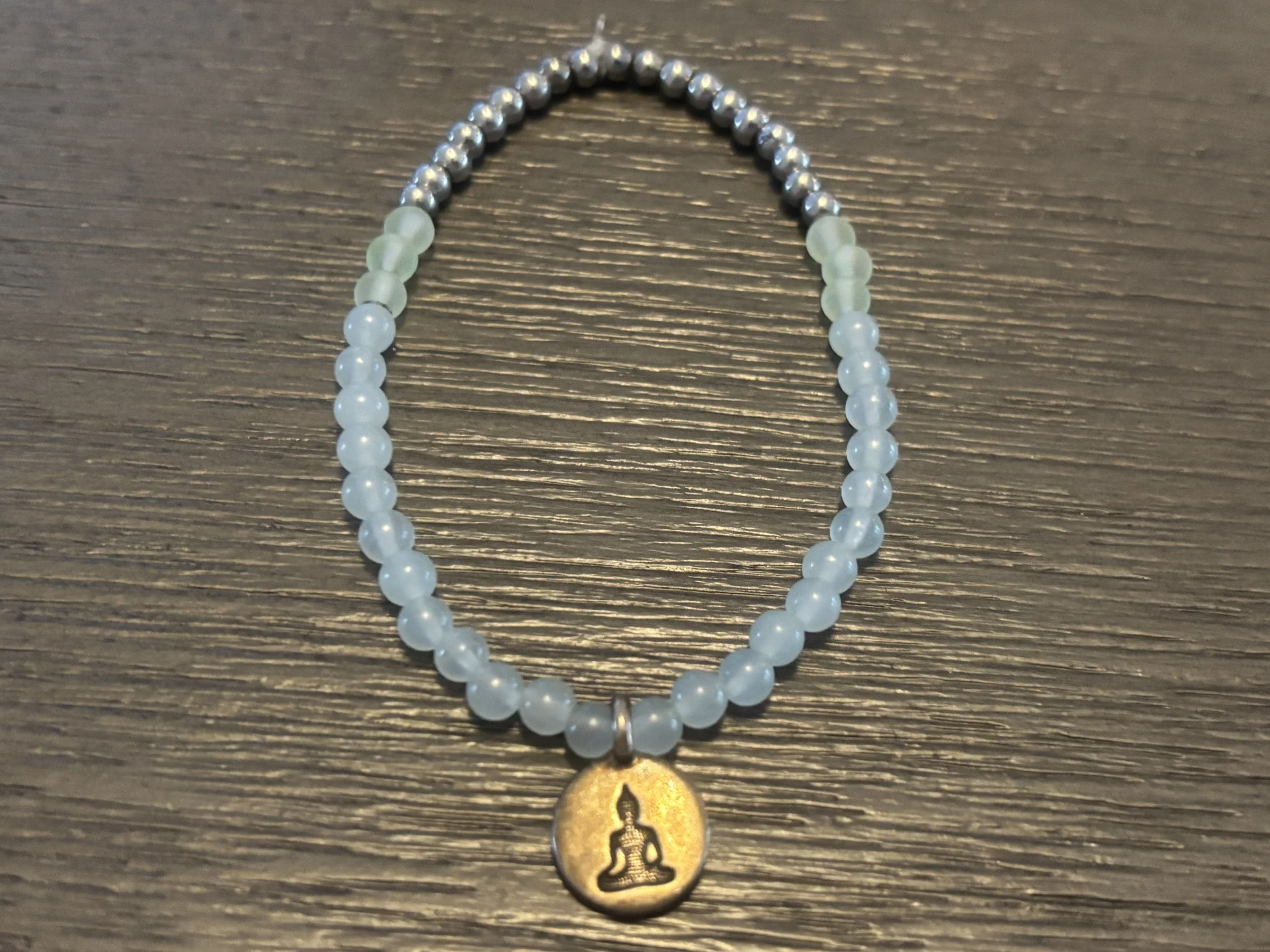 Buddha Pendant Beaded Bracelet