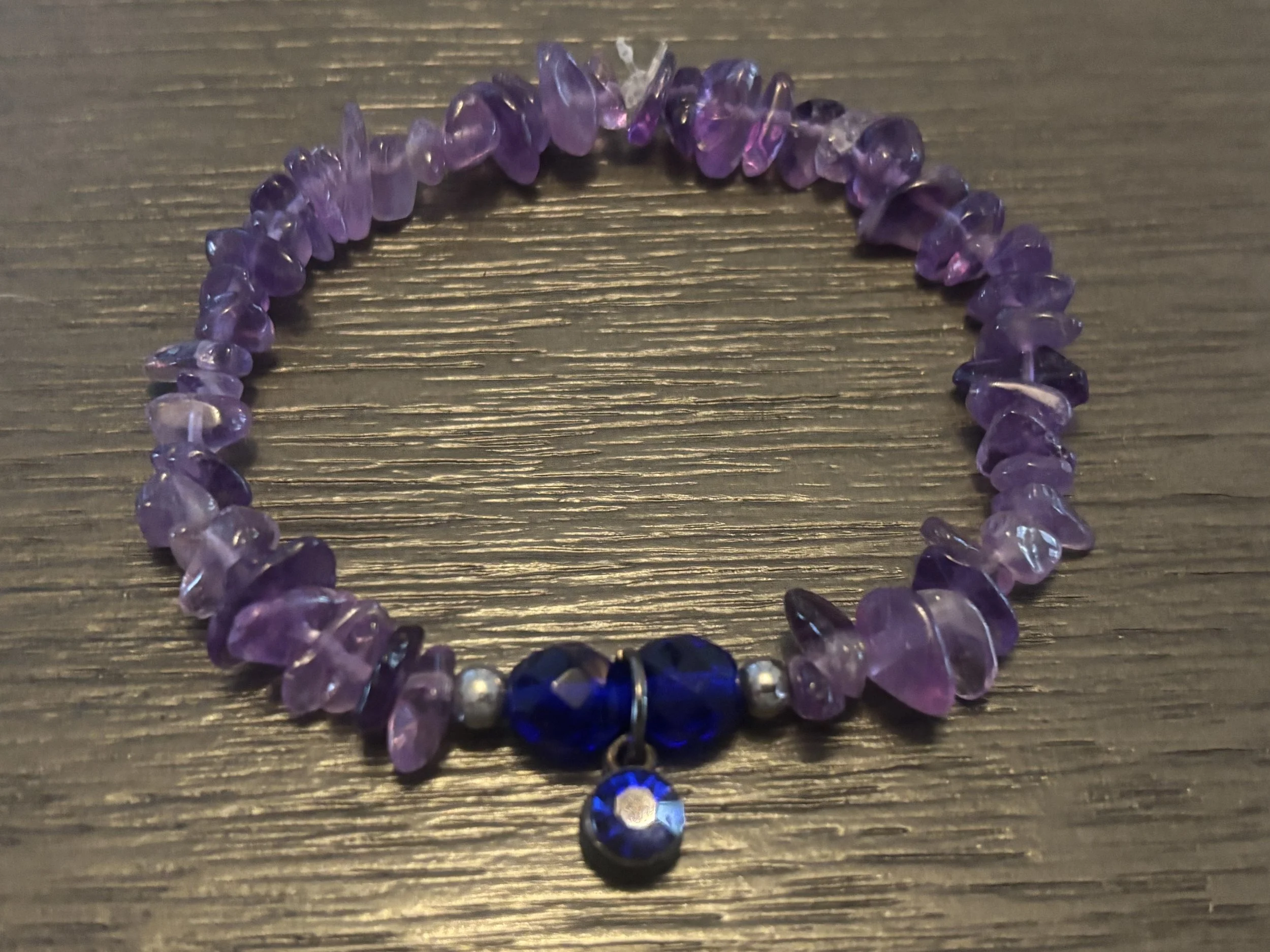 Amethyst Beaded Bracelet