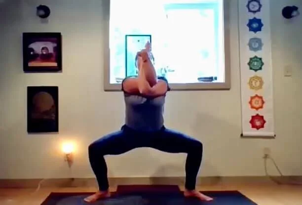 Virtual yoga class photo with Michelle Pugh, Joonbug Yoga Owner