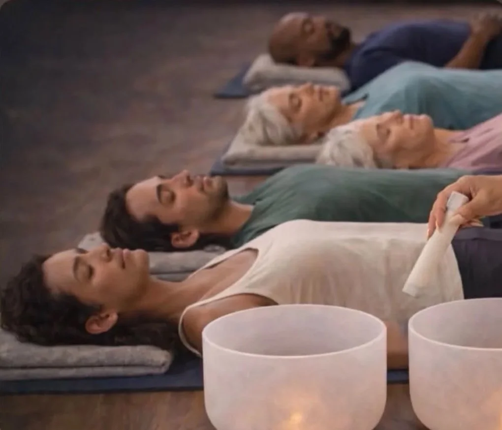 Private Group Gentle Yoga, Sound Bath and Guided Meditation