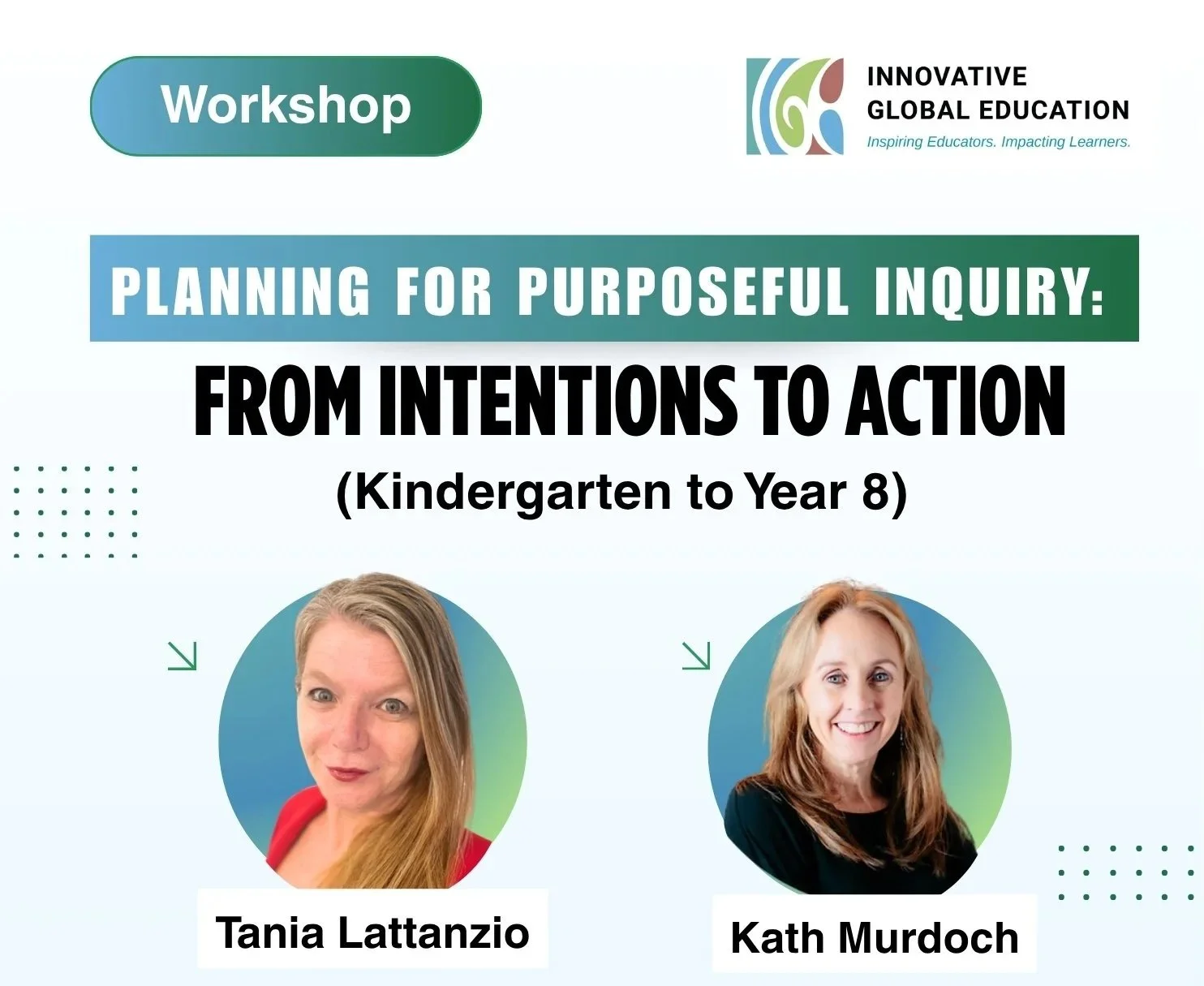 Workshop - Planning for Purposeful Inquiry: From Intentions to Action (Kindergarten to year 8)