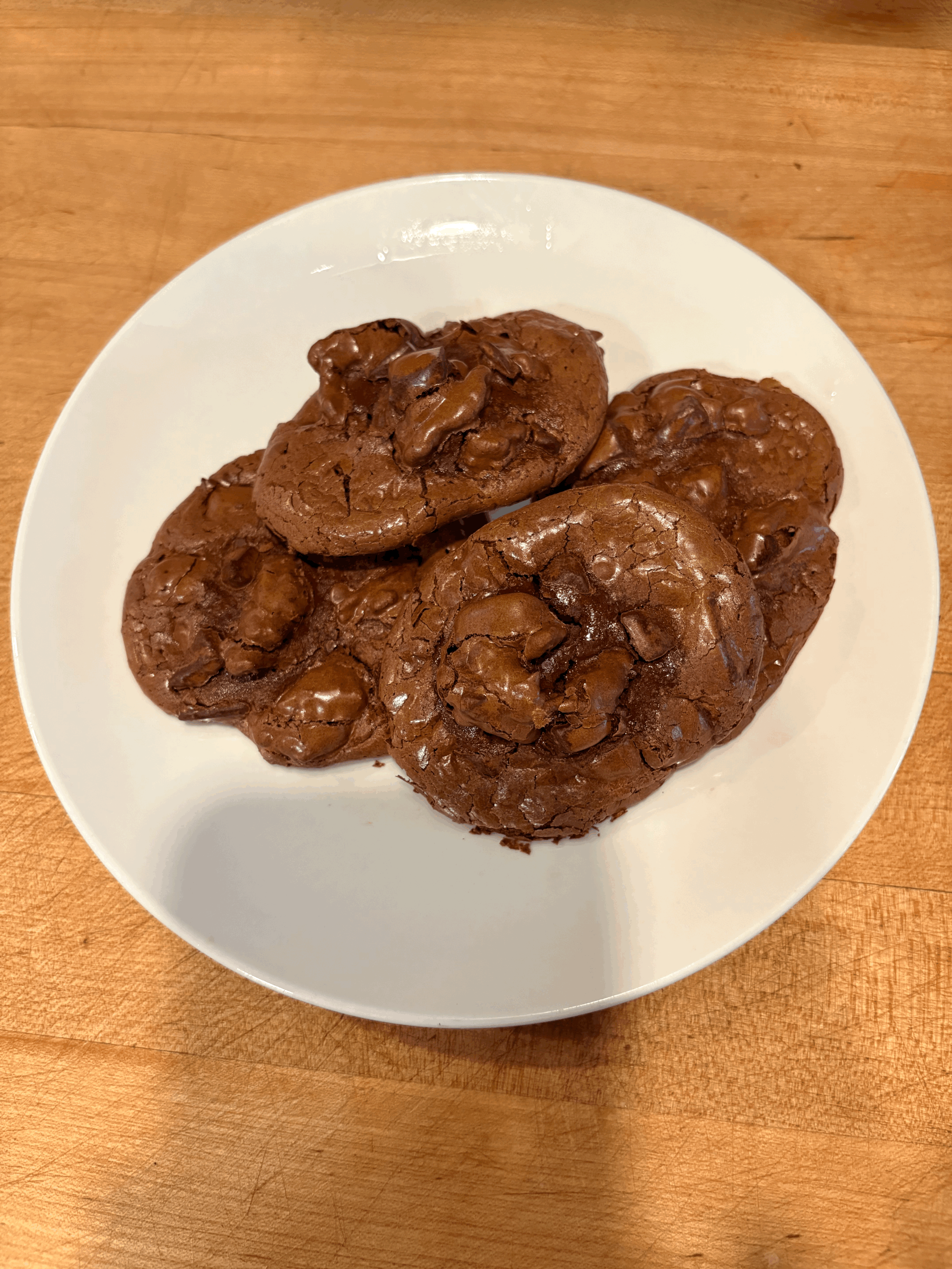 Chocolate Walnut Flourless Cookie