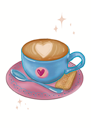 Heart latte