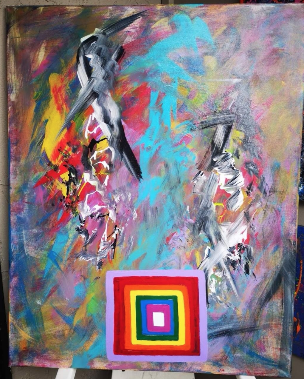 Dana Burback | "Inclusion" | 31 x 39 | Acrylic | $350.00