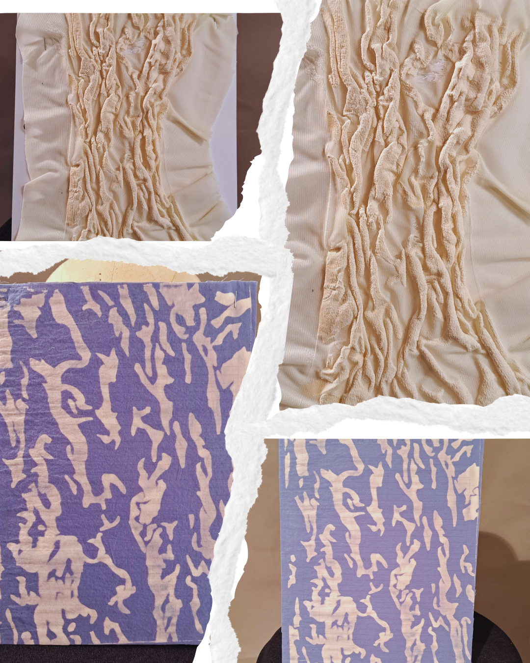 Textile Arts - Stencil Two Ways - Devore and Discharge Paste