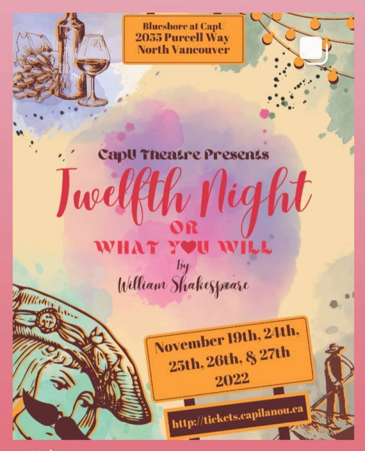 Tickets are still available to see Twelfth Night.  Don&rsquo;t miss this blockbuster !