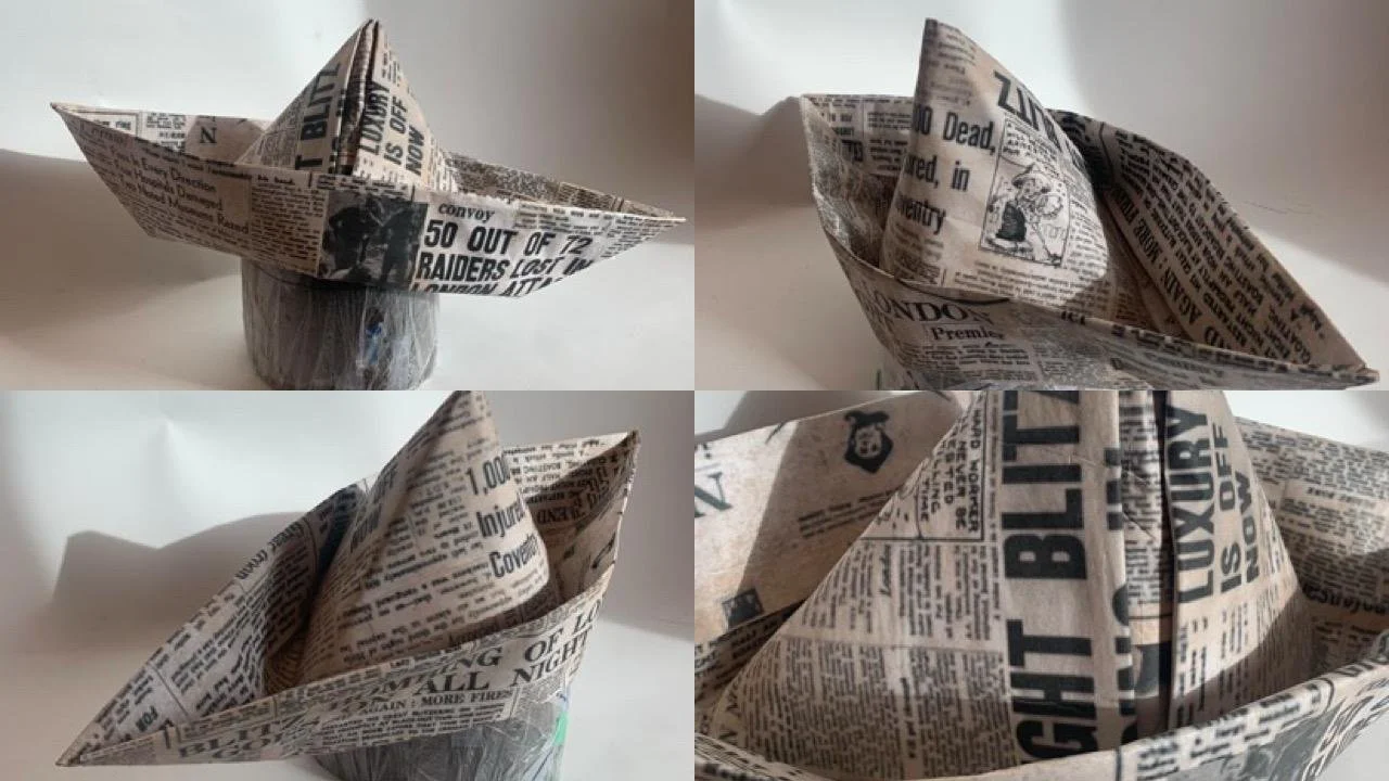 Builder - Mad Hatter Paper Boat Hat - Alice by Heart