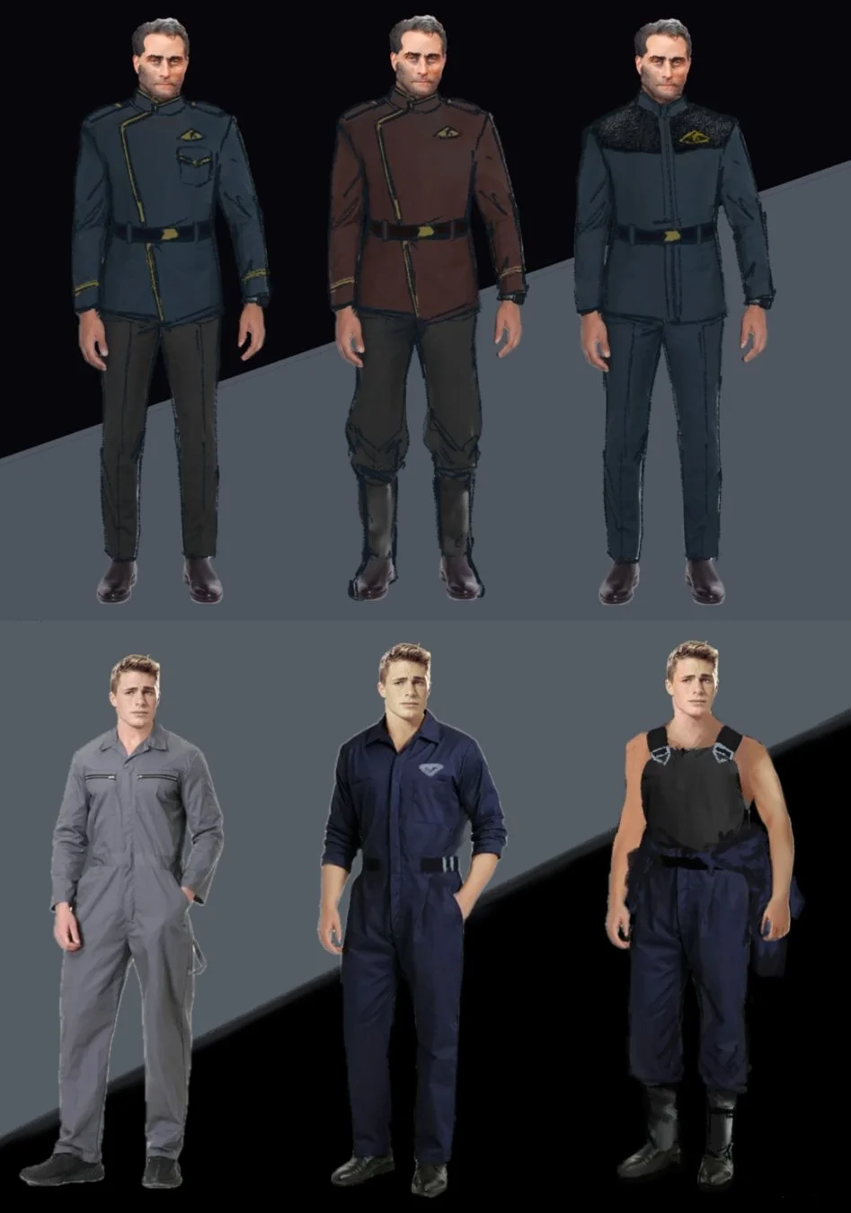 Film Costume Sketches (Illustration)