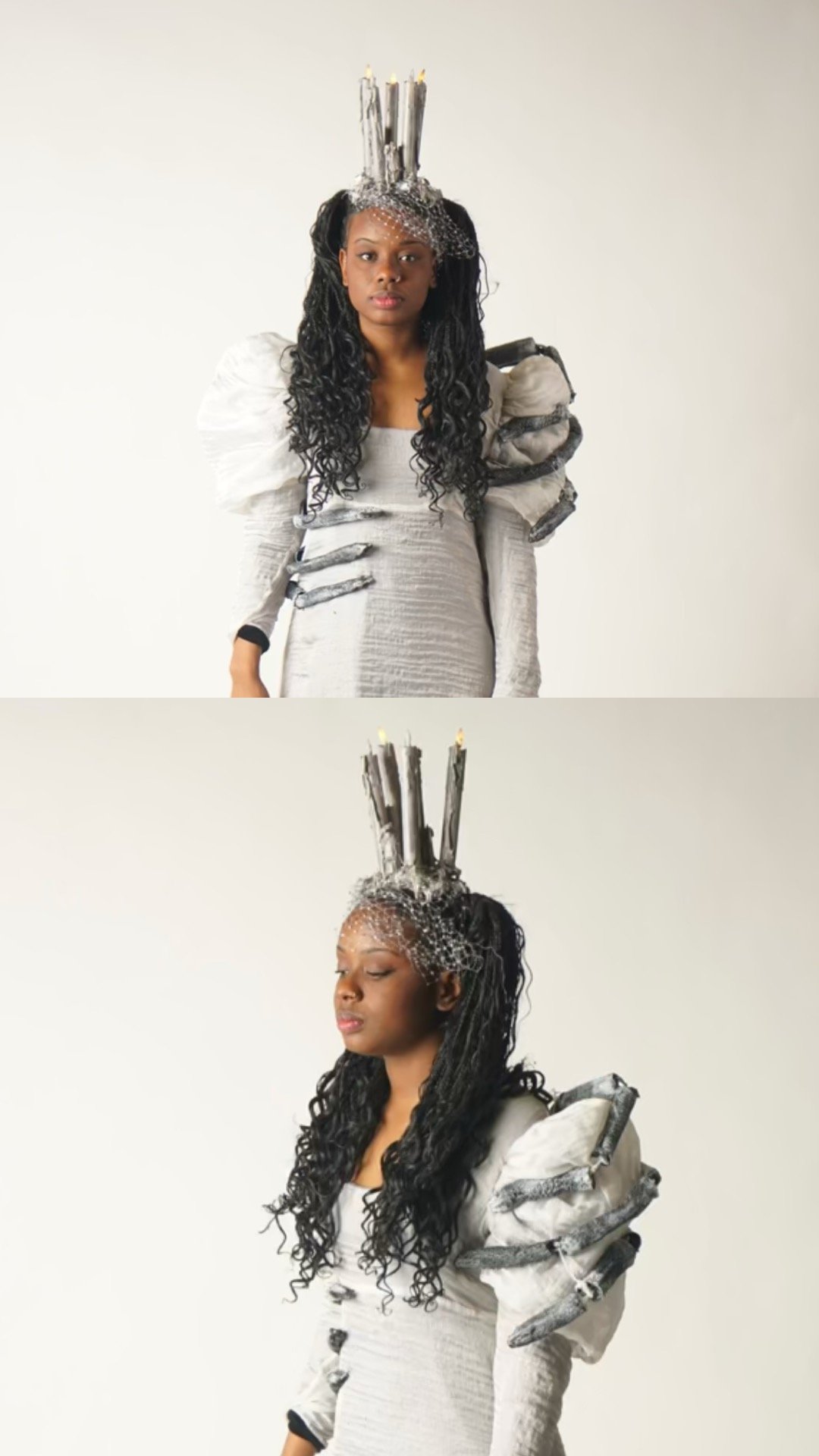 Specialty Builds: A Christmas Carol - Xmas Future Candle Headdress and "Bones"