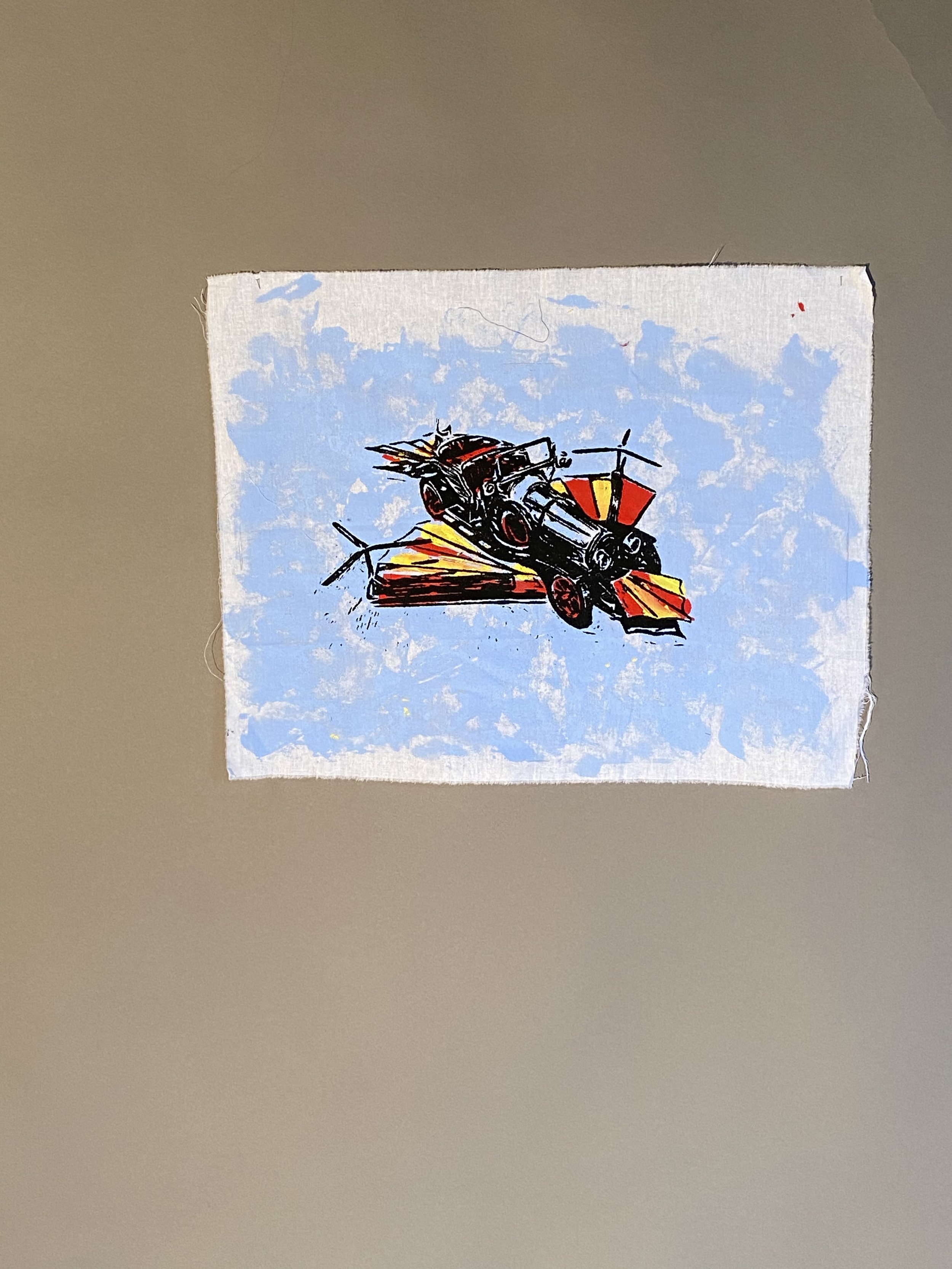 Textiles: Silk Screen Print - Chitty Chitty Bang Bang