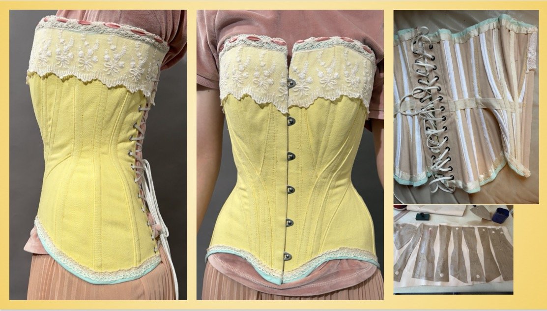 Corsetry: Edwardian corset for someone with scoliosis