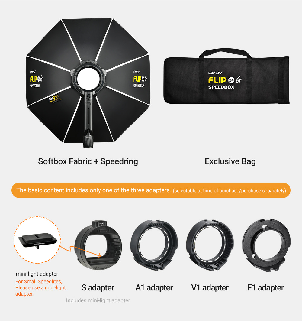 SMDV Speedbox Softbox Flip 20 G for Flash — spring distribution smdv