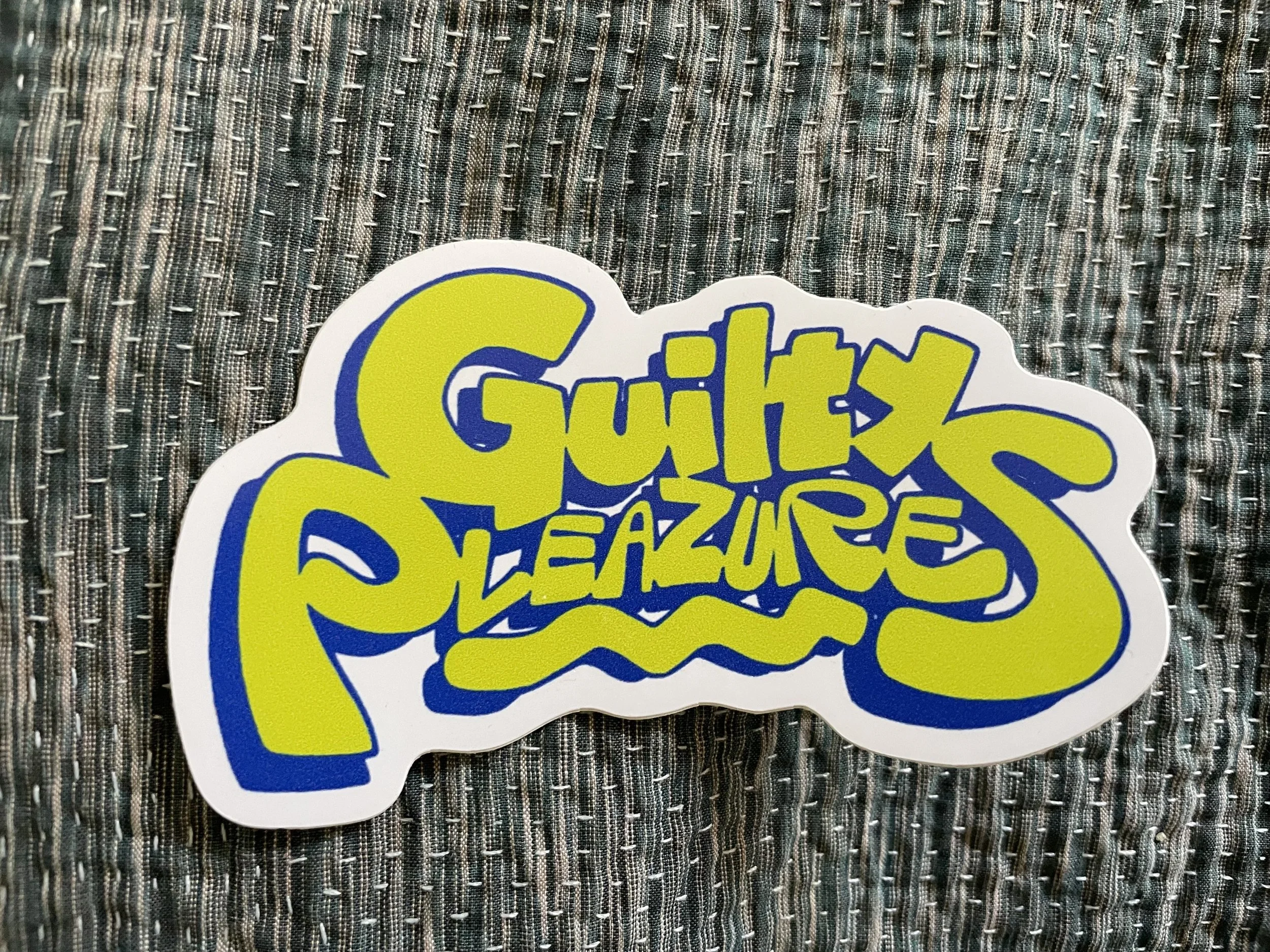 GUILTY PLEAZURES - sticker / slap by PATRICK ROCHA
