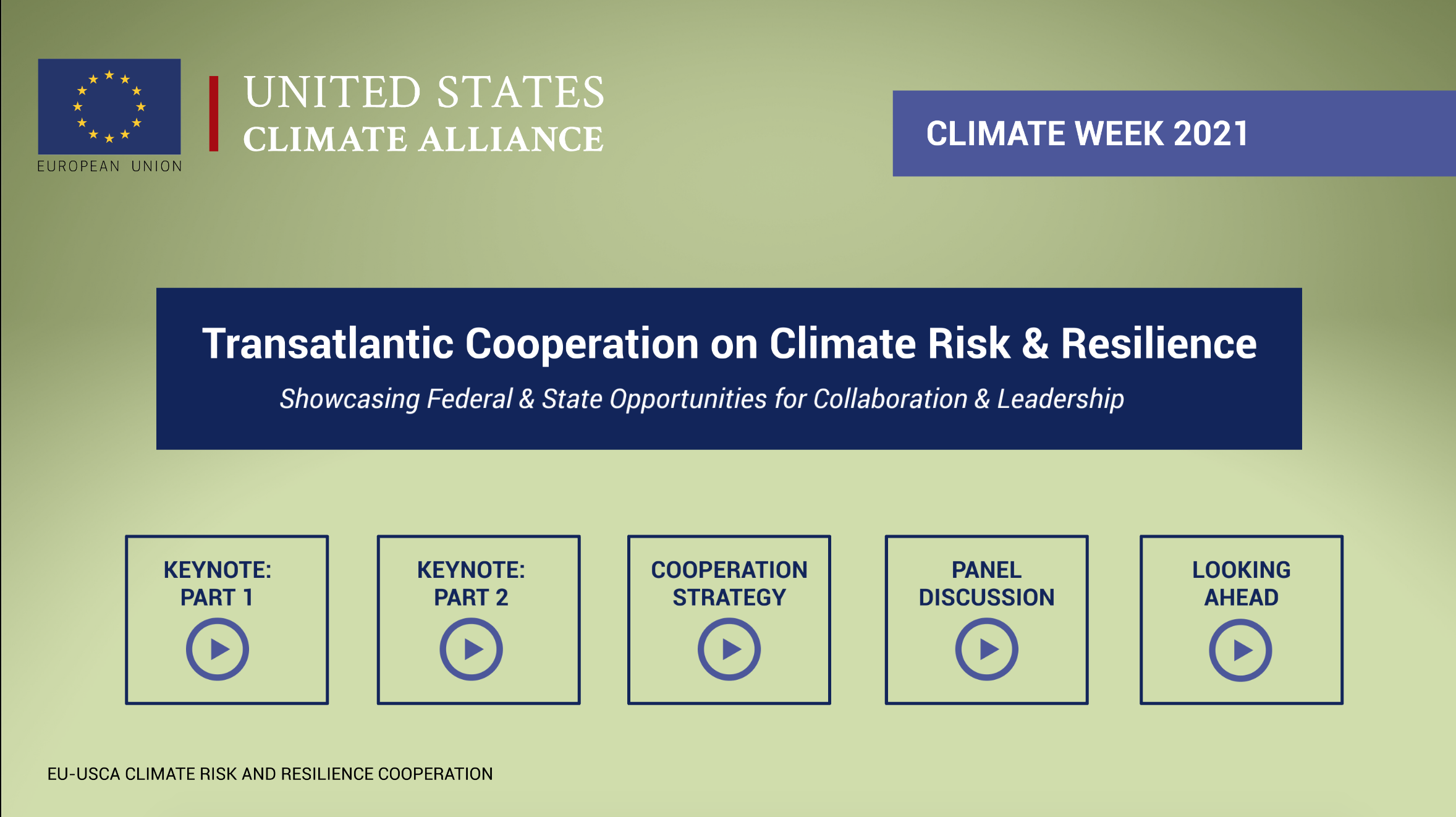 U.S. states &amp; the EU partner on climate risk &amp; resilience