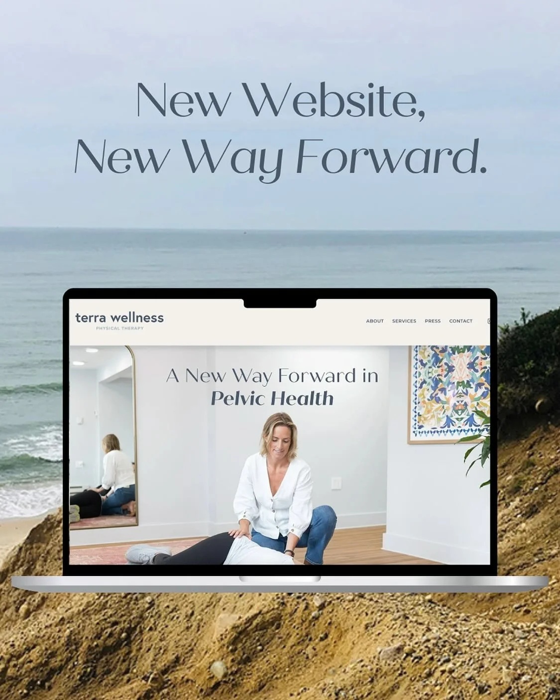 A new way forward for Terra Wellness PT. 
Brand refresh + ✨new ✨website to match. 

This project was such a joy to work on. @eps822 is a mother of four awesome boys, a new yellow lab dog mom (my kind of person 🐾), and she splits her time between Dit