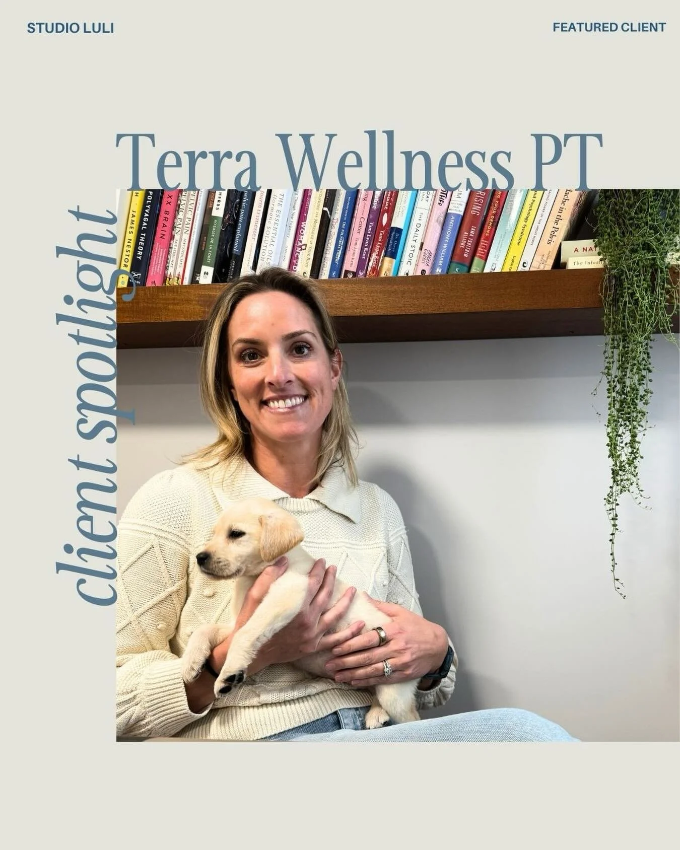 Client spotlight on Liz @eps822 of @terrawellness 🌿💛

Pelvic floor therapy is one of those things that isn&rsquo;t talked about enough, but can make a real difference in how you feel day to day. Liz brings so much care, knowledge, and intention to 