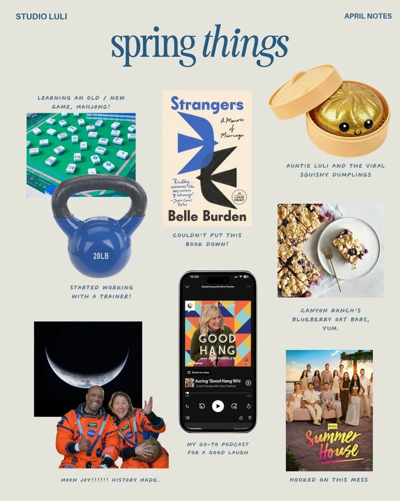 What I&rsquo;m digging these days 🪏💗

&bull; Devoured Strangers. Moral of the story: get up to speed on your finances. And re-invest in yourself.

&bull; If you see me walking my lab pup laughing ear to ear, it&rsquo;s because I&rsquo;m listening t