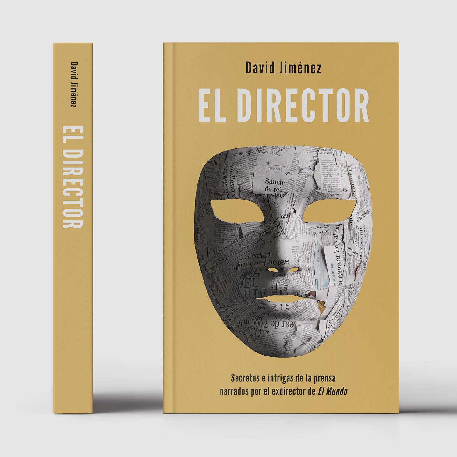 Creative memoir book cover design for 'el director'