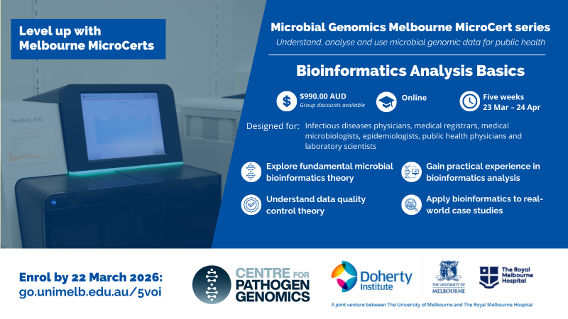 Microbial Genomics Melbourne MicroCert Series